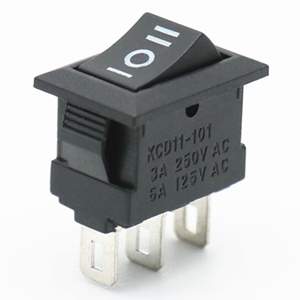 Mini SPST 3 Pins 3 Position ON/Off/ON Toggle Rocker Switch AC 3A/125V 1A/250V