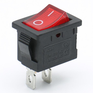 KCD1-101 Mini Rocker Switch T85 12V 20A / 120V 10A 2 Pin SPST Small Black ON Off Appliance Toggle Switch