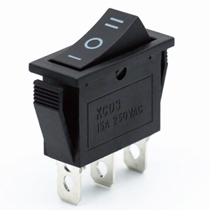 KCD3-103 3PIN black mini Push Button rocker Switch ON OFF ON boat power switches 16A 250V 20A 125V AC 3 pin