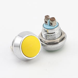 Metal Push Button Switch Waterproof (12mm, 5V, Blue, Ring, Latching) 
