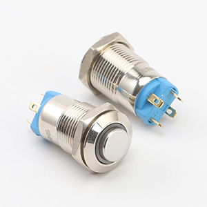  mini metal push button switch on off momentary high head switch 3v 12v led illuminated push button 1 no switch