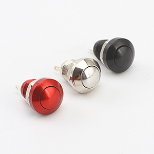 10MM reset red black silver waterproof reset pin metal push button switch