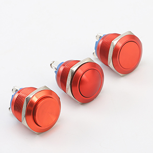 16mm Waterproof IP65 Metal Momentary Mushroom Head Push Button Switch Start Button 1NO ON Off Mouting Domed Screw Terminal 3A 250V Yello