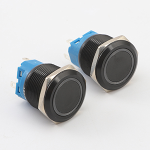 Latching Push Button Switch 12V Waterproof Blue LED 22mm Metal Push Button Switch 12 Volt DC