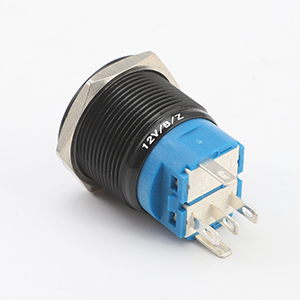 Latching Push Button Switch 12V Waterproof Blue LED 22mm Metal Push Button Switch 12 Volt DC
