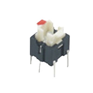 Illuminated tact switch with LED, RoHS Directive-compliant