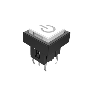 design patent transparent cap illuminated tact switch with LED/50mA/SPST momentary